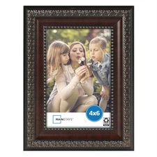 Decorative Wall Picture Frame 8x10 Matted to 11x14 Mahogany W/ Glass Hangers New