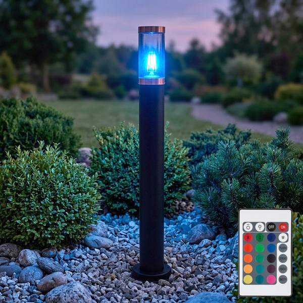 Wegeleuchte Stehlampe AußEnleuchte Fernbedienung Dimmbar Kupfer Rauch Rgb Led-image