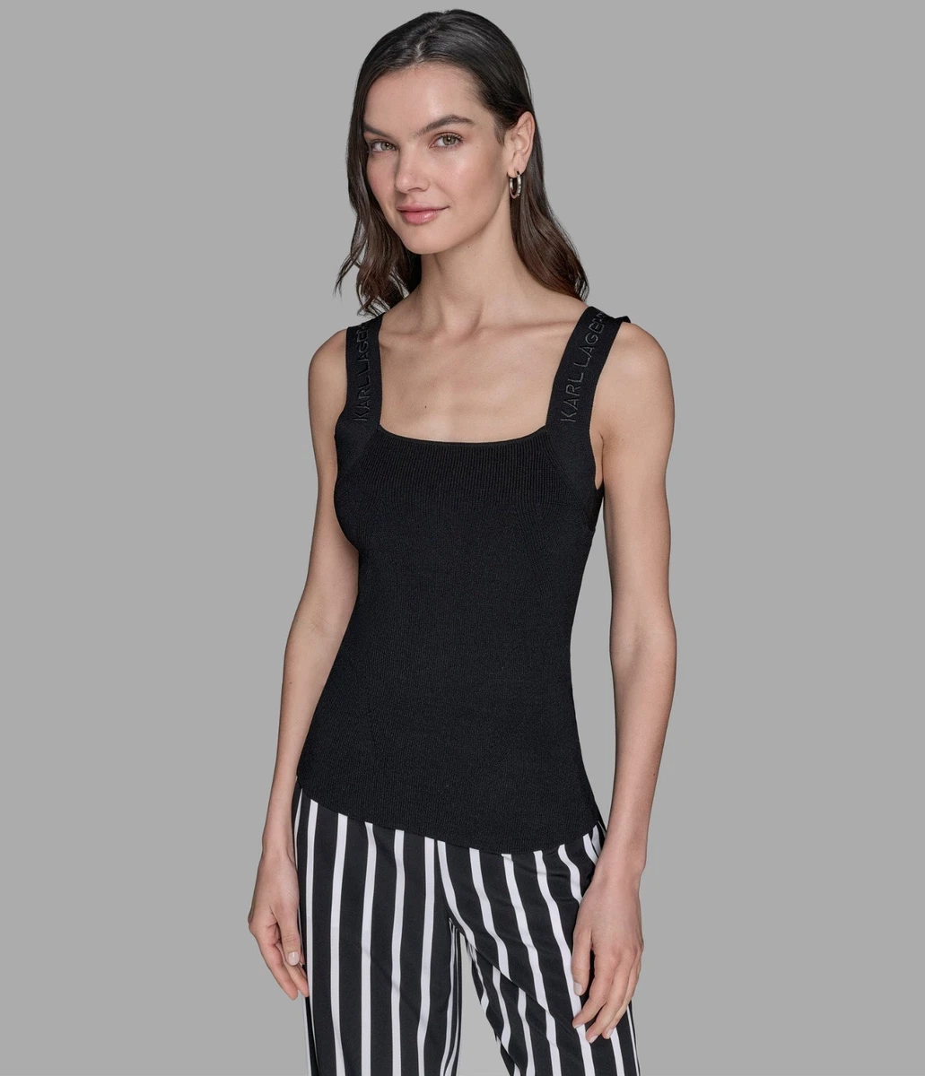 KARL LAGERFELD カールラガーフェルド　タンクトップ　ブラック　38 Karl Lagerfeld Tank Tops for Women for sale | eBay