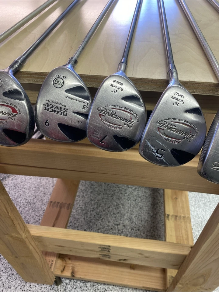 LOTE de MG Golf Pat Simmons Driver 4 híbrido 5 madera 9 madera 7 madera grafito senior Foto 3 de 4