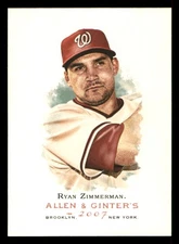 2007 Topps Allen & Ginter #220 Ryan Zimmerman Washington Nationals