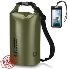 Waterproof Dry Bag 5L-40L Roll Top Floating Backpack w/ Phone Case