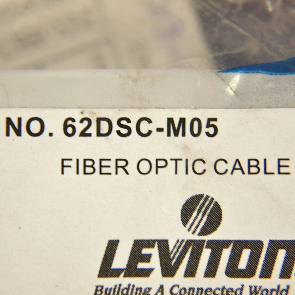 5M Fiber Optic Uplink Multi-Mode Duplex Patch Cable Cord SC 62.5/125 62DSC-M05 - Image 4 of 4