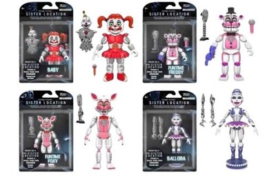 Fünf Nächte bei FREDDY FUNTIME ENNARD SISTER LOCATION ACTION FIGURE Neu*-*