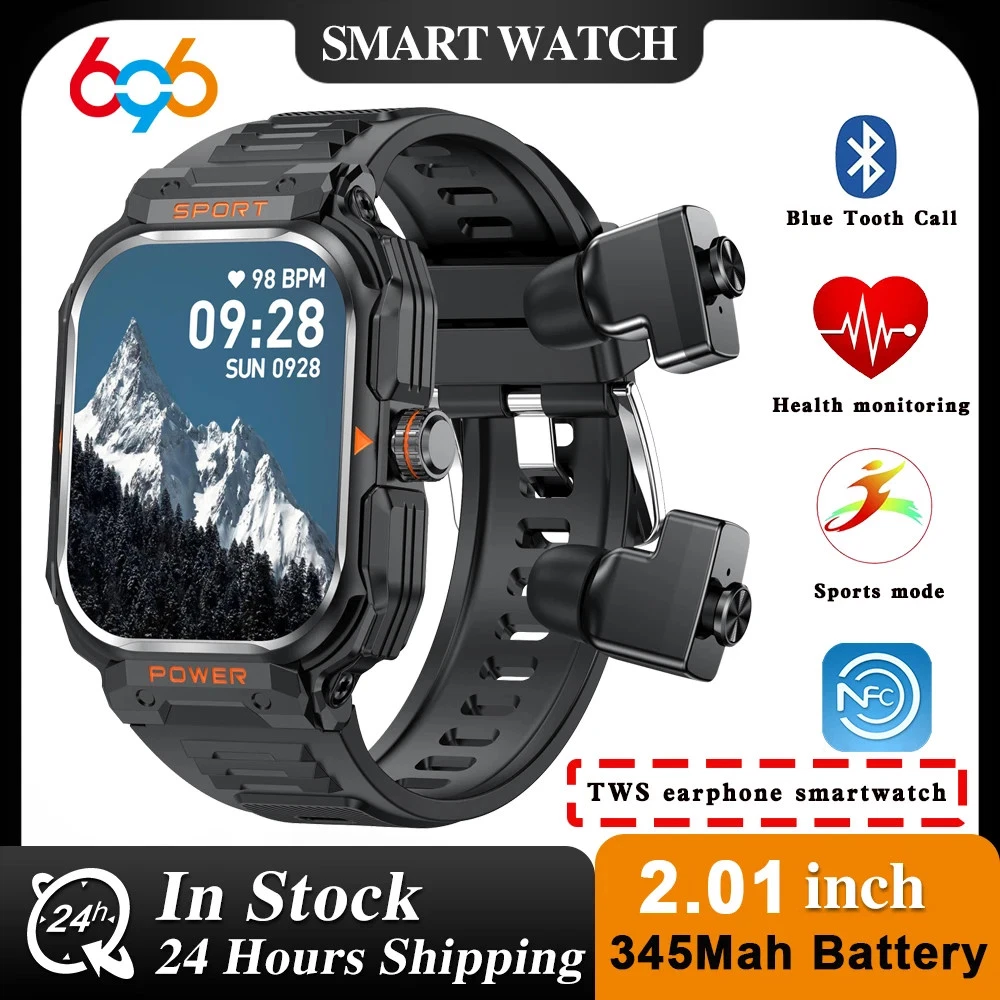 “2-in-1 Smartwatch & Wireless Earbuds – Bluetooth 5.2, IP67 Fitness Tracker” UK