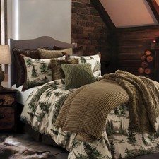 Cabin Bedding Joshua 3 Piece Lodge Comforter Set with Pillow Shams, Queen For...