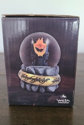Rare Weta Lord Of The Rings Eye Of Sauron Snow Globe Nerd Block Exclusive
