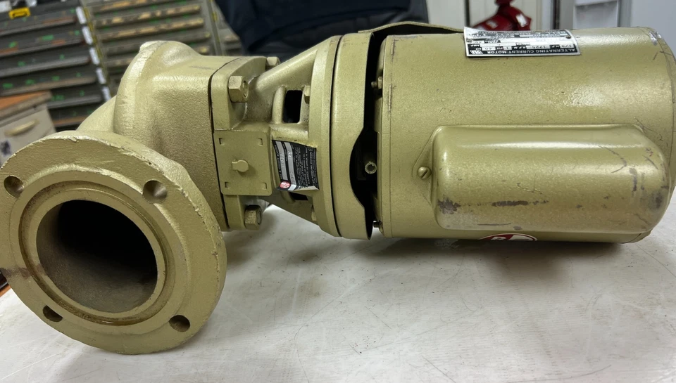 👀 BELL & GOSSETT IN-LINE BOOSTER PUMP 102228LF W/ BELL & GOSSETT 1/3 HP MOTOR - Image 4 of 4