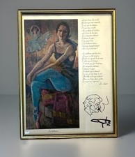 Leo Ayotte Art La Ballerine Canada VTG Ballet Dancers Framed Art Decor MCM