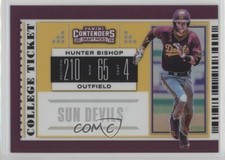 2019 Panini Elite Extra Edition College Ticket Gold 10/10 Hunter Bishop 0t2