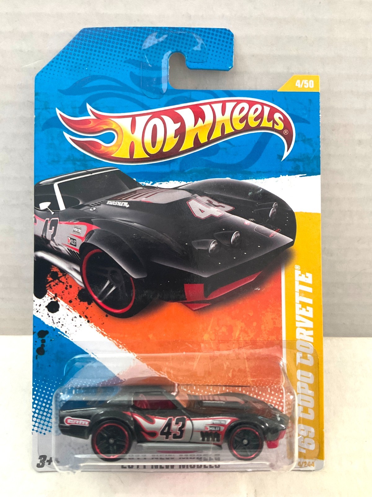 Hot Wheels WALMART Exclusive Variation - 69 COPO CORVETTE - 2011 #4 New Models