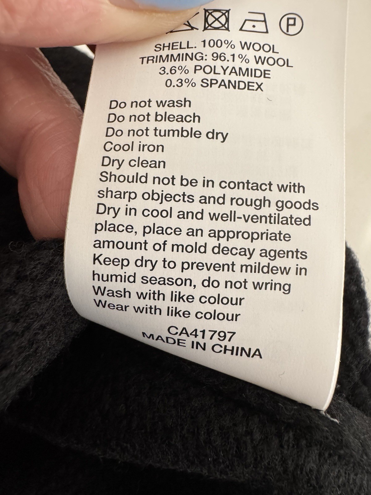 BAPY A Bathing Ape Wool Knit Sweater Dress Black Stitch Logo Sz S NWT thumbnail 6