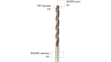 Roto Zip ZB50 Standard Guide Point Drywall Zip Bits 1/8   3 mm 50 Count