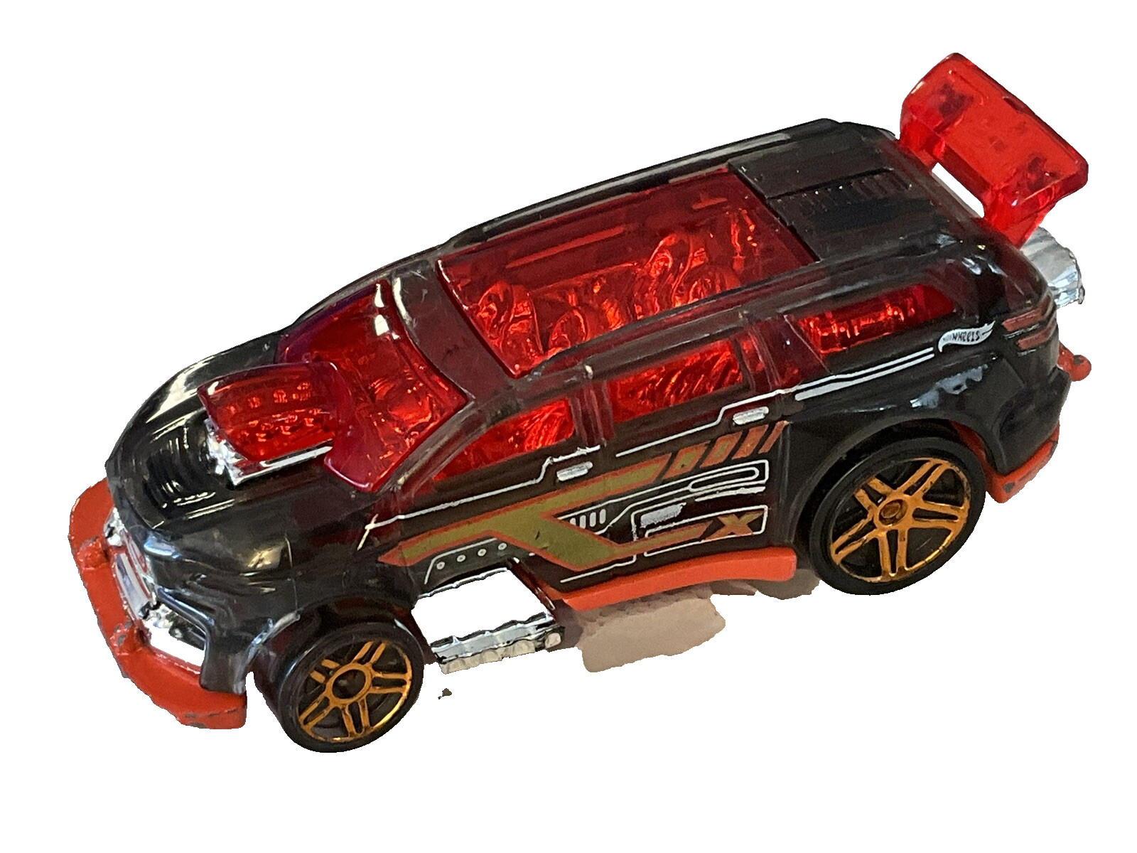 2017 Hot Wheels 2014 NITRO TAILGATER Car Indonesia K23 See Thru PLAYED Chipped