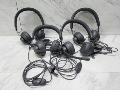 Lot of 4 Logitech Zone Wired UC A-00100 USB-C Headsets Mic 981-000876 TESTED