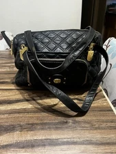 MARC JACOBSGrey Quilted Leather Spring Street Satchel Bag