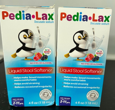 Fleet Pedia-Lax Liquid Stool Softener - 4 oz, Pack of 2