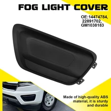 1PC Fog Light Cover Bezel Trim Fits 2015 2016-2020 Chevrolet Colorado Black ABS