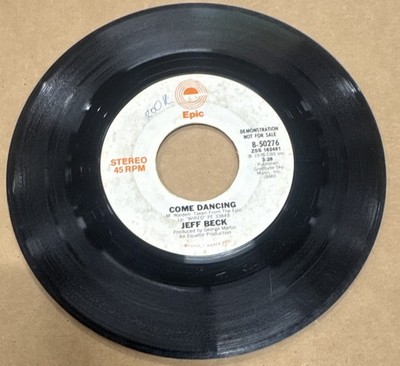 Jeff Beck Promo 45 Record COME DANCING 1976 Epic