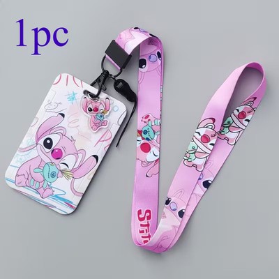 Disney Lilo & Stitch Schlüsselband, Mit Kartenhalter, Ausweis, Busfahrkarte