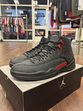 Air Jordan 12 Retro Bloodline Men's Shoes Black/Varsity Red CT8013-003 Size 11.5
