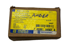 SQUARE D 9001-K1L1A PUSHBUTTON AMBER WITH CLE...