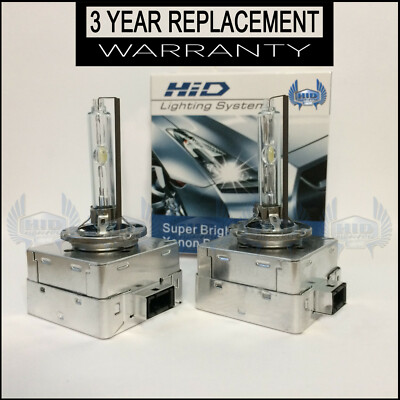 NEW Set D1S Xenon HID Bulbs 5500k 6500k HIGH QUALITY WITH 3 YEAR WARRANTY