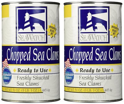 Chopped Sea Clams 51oz. Pack of 2