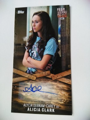FEAR THE WALKING DEAD Widevision Alycia Debnam-Carey Alicia  Autograph AUTO card