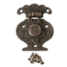 Antique Bronze Hasp for Latch Jewelry Wooden Box Mini Cabinet Buckle Lock Decora
