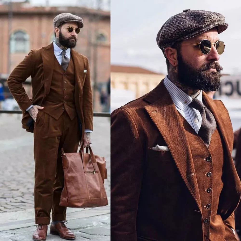 Corduroy 3 deals piece suit
