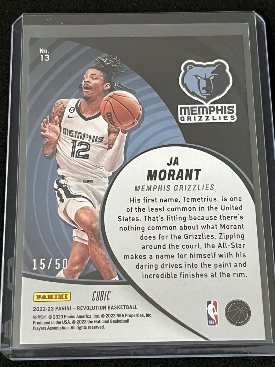 2022-23 Panini Revolution Basketball Ja Morant Vortex Cubic 15/50
