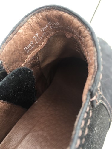 Dansko Susan Black Suede Leather Wedge Bootie Heel Size 37 EU 6.5-7 US Women’s - Picture 5 of 12
