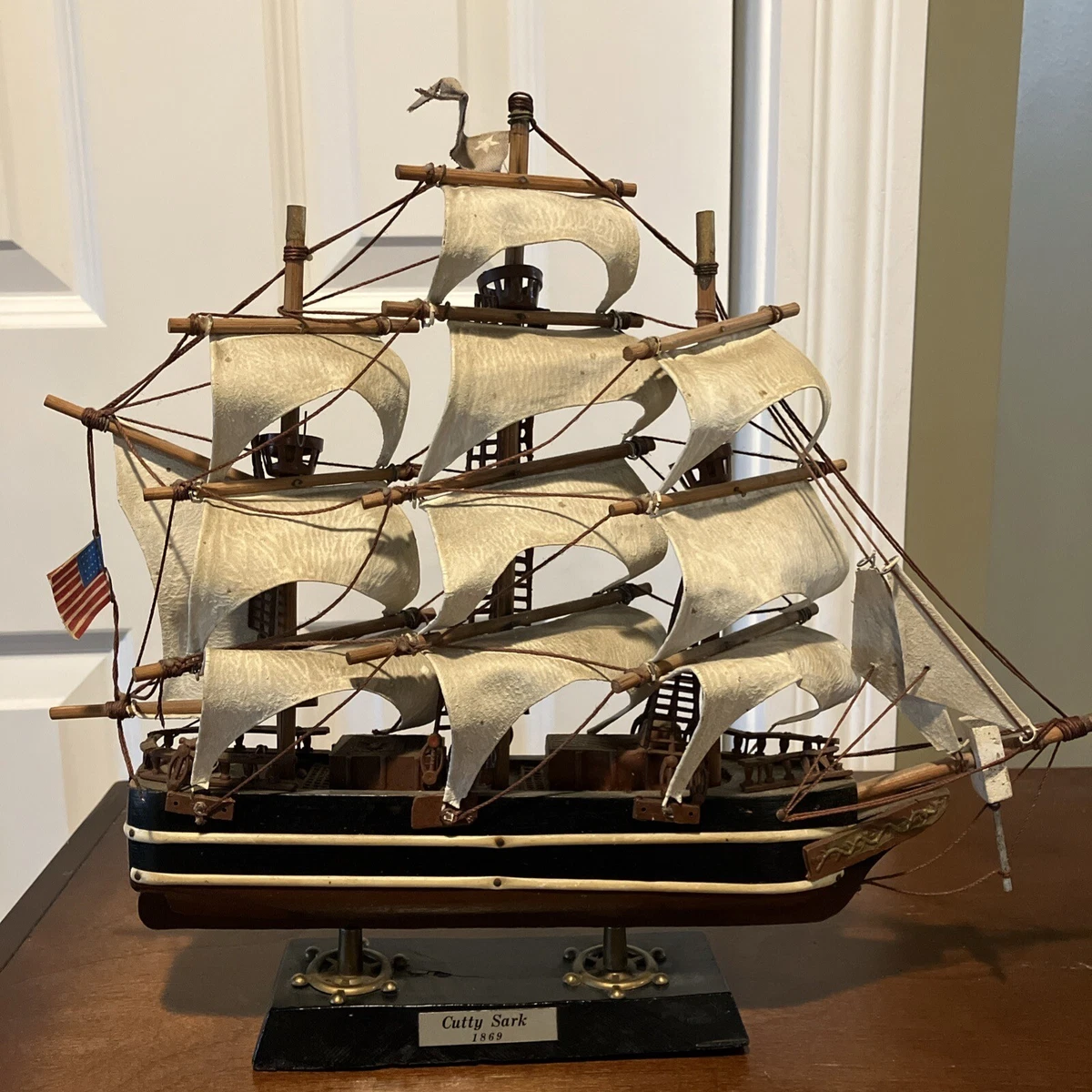 仿古木制帆船模型船| eBay