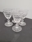 4 Baccarat Catalogue Crystal Glasses H 9.8cm