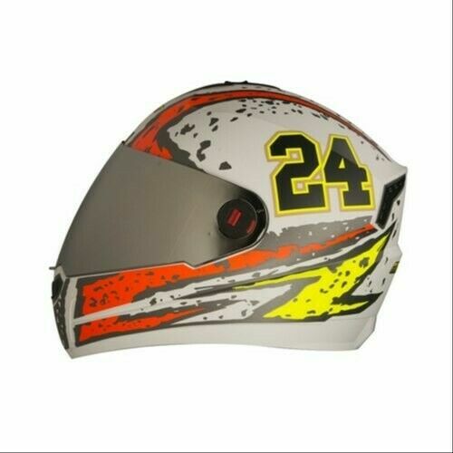 Steelbird Air Rage Glossy White Red 