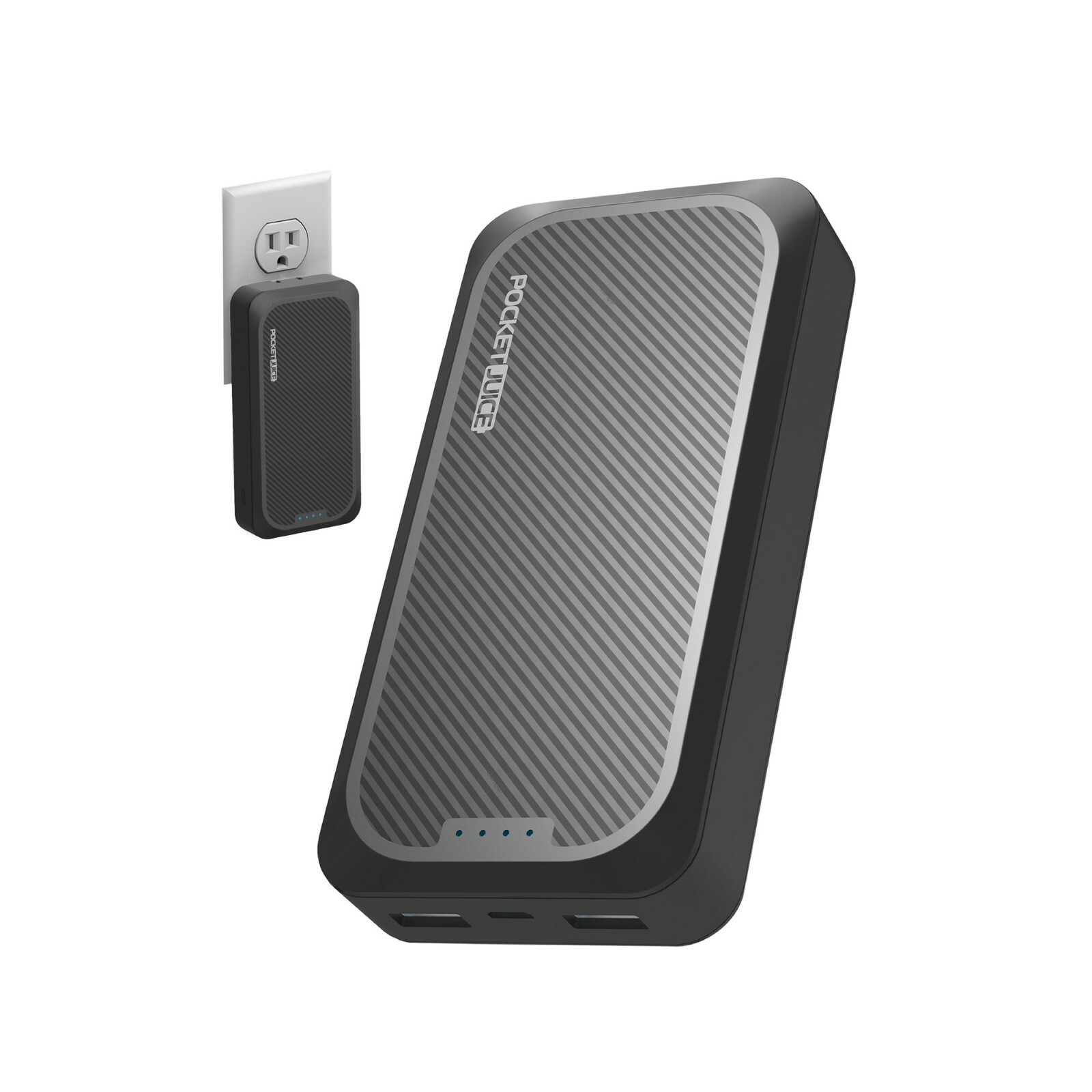 Pocket Juice 10000 mAh PORTABLE CHARGER / POWER BANK DualUSB 2.4A US