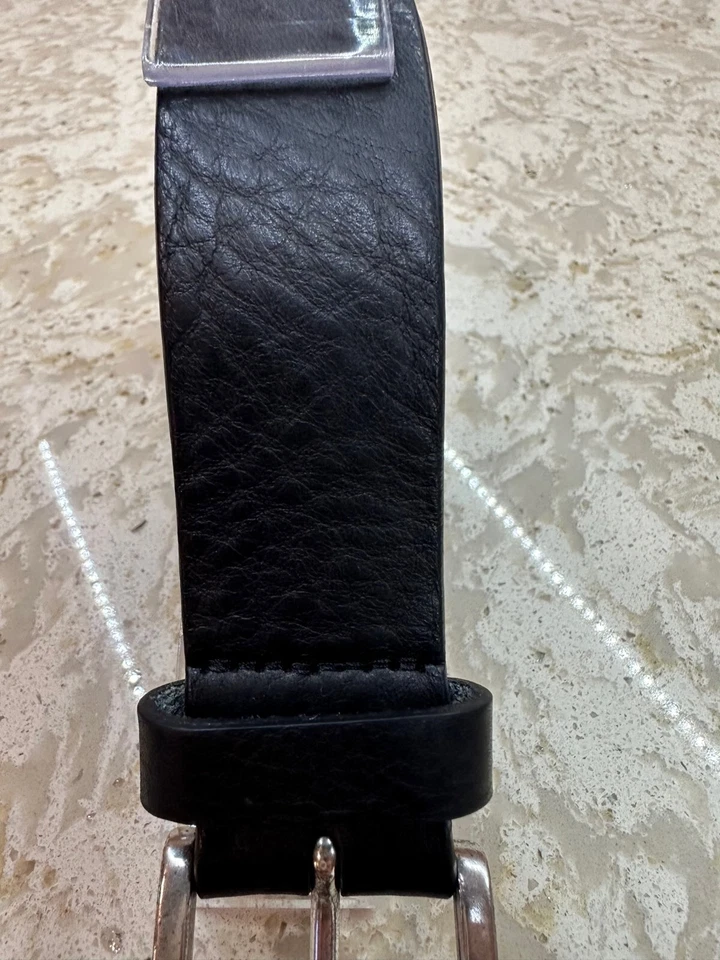 Hugo Boss Cinturón Italiano-Cuero con Hebilla Vintage Rutenio Oscuro JOR-V NEGRO Foto 3 de 4