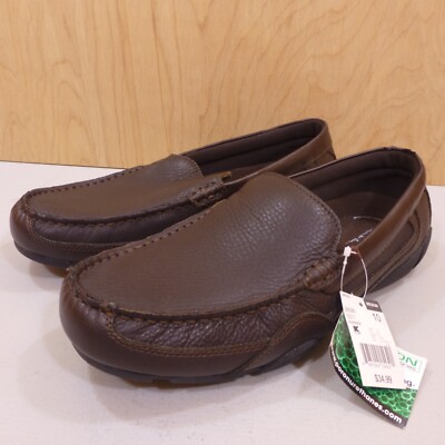 Tom McAn Size 10 Brown Leather Slip On Shoes - worn once - look new