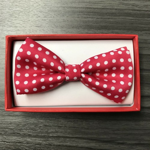 10+ Colors Clip on Polka Dot Tuxedo Bow-Tie Toddler Baby Kids Boys Girls 1x - Picture 10 of 21