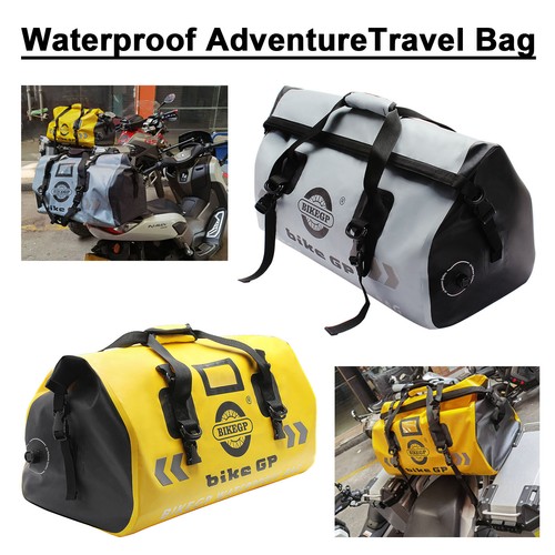 Waterproof Motorcycle Rear Tail Cylinder Travel Dry Duffel Bag Luggage Outdoor