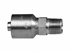 1/2" Hose X 1/2" Male Pipe NPTF Hydraulic Crimp Fitting