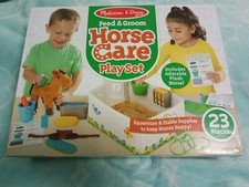 melissa and doug feed and groom horse care