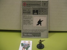  Axis  Allies Miniatures EASTERN FRONT SS-Panzergrenadier with card 48/60 
