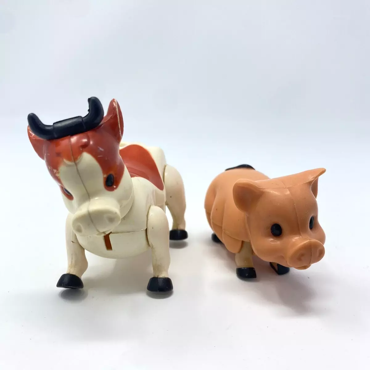 PLAYSKOOL Farm Animals Figures 80s Toys Lil Playmates Pig Cow