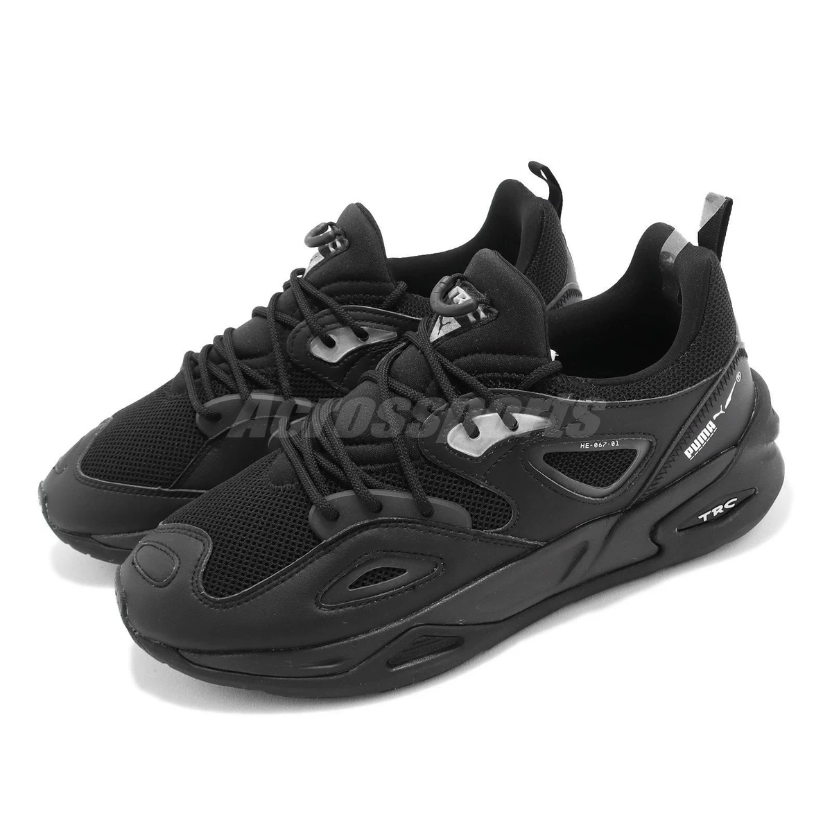 Puma TRC Blaze Triple Black Silver Men Casual Lifestyle Shoes