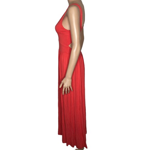 Guess by Marciano Maxi Dress Womens Small Orange Stretch - Picture 9 of 13
