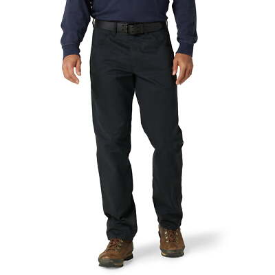 Wrangler Men's Workwear Black Relaxed Fit Straight-Leg Tool Pocket Pants: 32-44