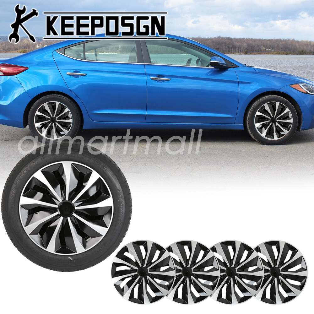 Hyundai Elantra 16 Inch Silver Wheel Rim Hub Caps Set of 4 BK