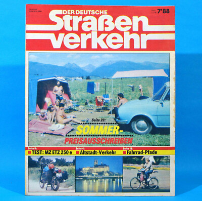 Der Deutsche Straßenverkehr 7/1988 MZ ETZ 250 Großsedlitz Elstermode Caravan M13